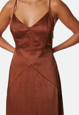 Satin Strap Gown