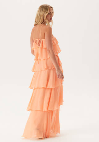 Tie Back Flounce Maxi Dress