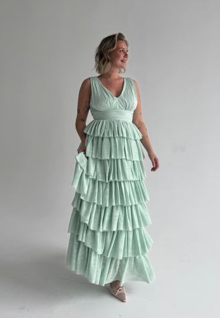 Tulle Frill Gown