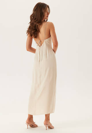 Waterfall Satin Ankle dress