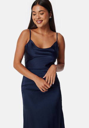 Waterfall Satin Gown