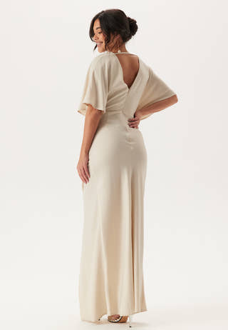 Wrap Satin Gown