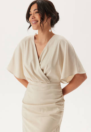 Wrap Satin Gown