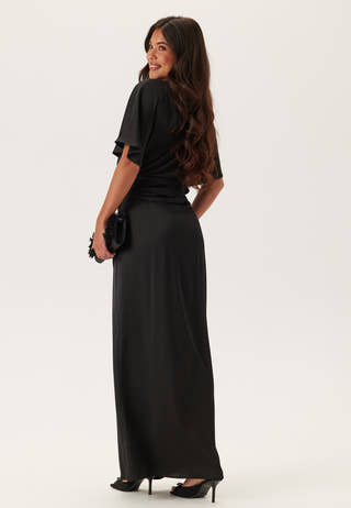 Wrap Satin Gown