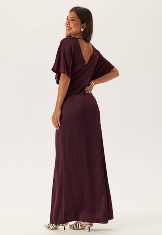 Wrap Satin Gown