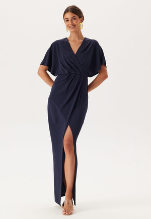 Wrap Slit Maxi Dress