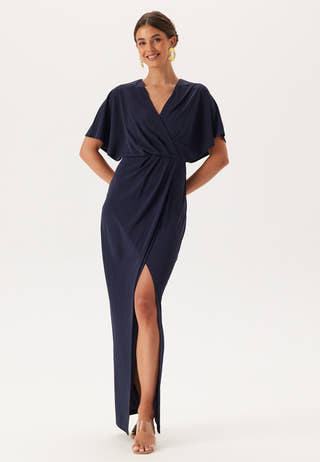 Wrap Slit Maxi Dress