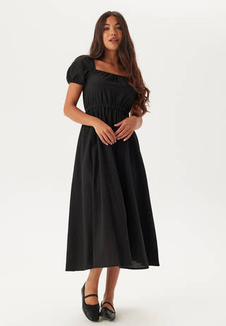 Puff Sleeve Cotton Dress