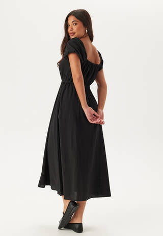 Puff Sleeve Cotton Dress
