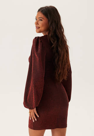 Puff Sleeve Sparkling Dress