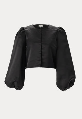 Round Neck Puff Sleeve Blouse