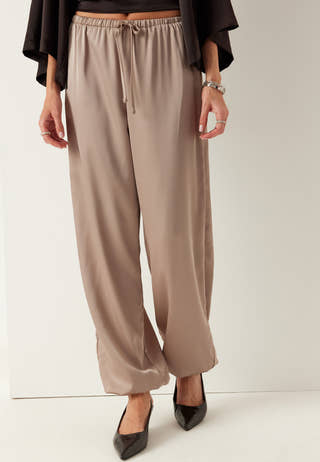 Satin Balloon Trousers