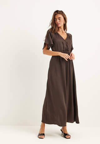 Satin Maxi Dress