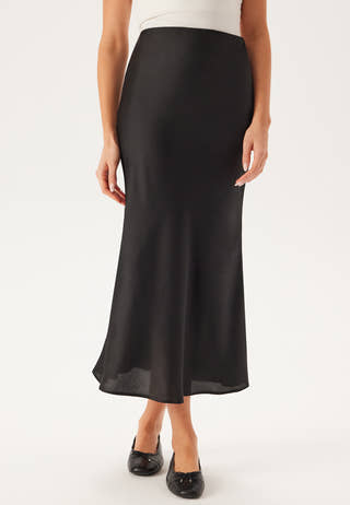 Satin Midi Skirt