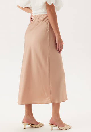Satin Midi Skirt