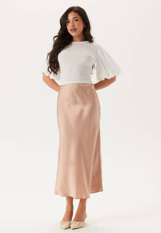 Satin Midi Skirt