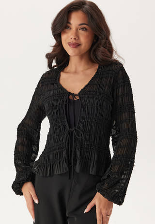 Sheer Tie Blouse