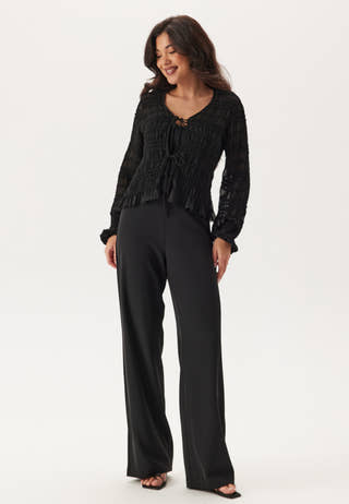 Sheer Tie Blouse