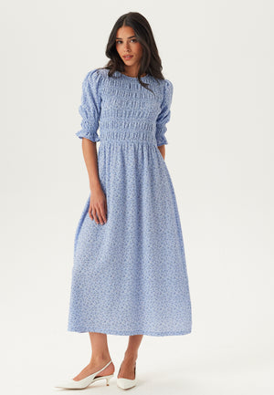 Short Sleeve Smock Dress