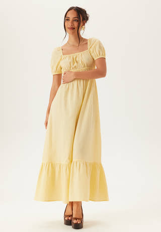 Square Neck Cotton Maxi Dress