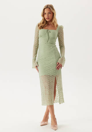 Square Neck Lace Dress