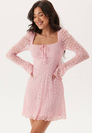 Square Neck Lace Dress