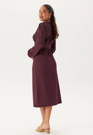 Structure Button Midi Dress