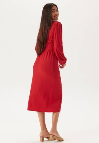 Structure Button Midi Dress