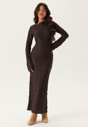 Structure Long Sleeve Midi Dress