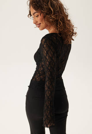 V-Neck Lace Top