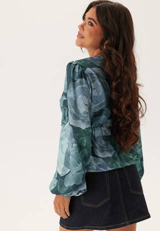 V-neck L/S Blouse