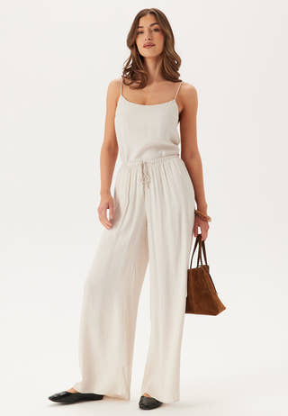 CC Viscose Satin Strap Tie Top