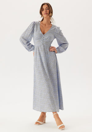 Viscose V-neck Maxi Dress