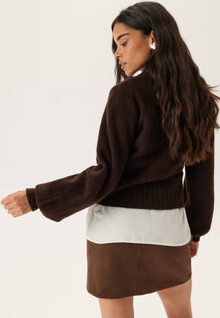Volume Sleeve Knitted Sweater