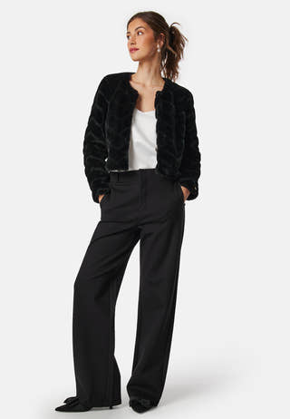 Short Party Faux Fur Jacket
