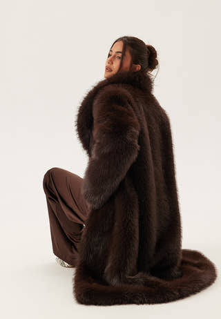 Long Faux Fur Coat