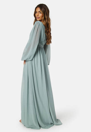 Long Sleeve Chiffon Dress