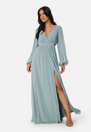 Long Sleeve Chiffon Dress