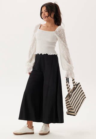 Ankle Soft Wide Leg Pants