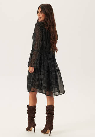 Flounce Sleeve Dress