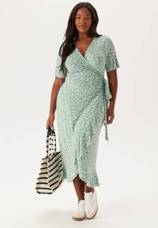 Frill S/S Wrap Dress