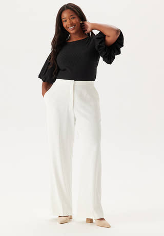 High Waist Wide Suit Pants