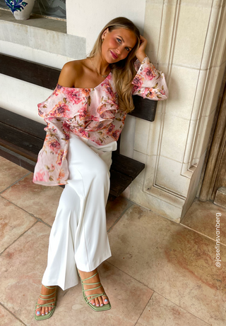 High Waist Wide Suit Pants