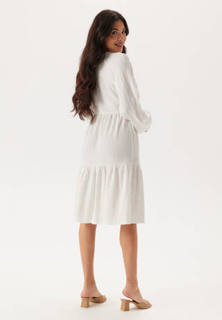 Jersey Structure Wrap Dress