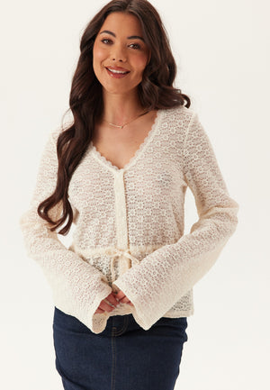 Peplum Lace Cardigan