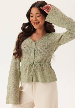 Peplum Lace Cardigan