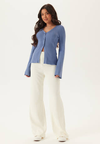 Rib Sculpted Knitted Cardigan