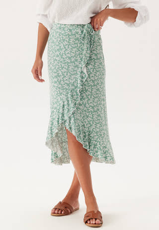 Frill Wrap Skirt