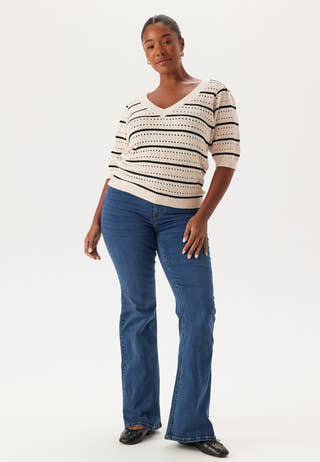 Short Sleeve Knit Sweater