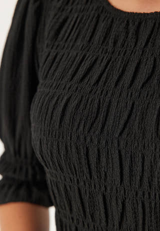 Short Sleeve Smock Dress